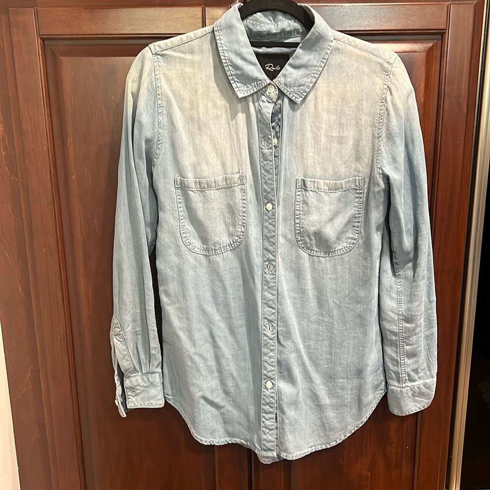 Rails denim button down shirt